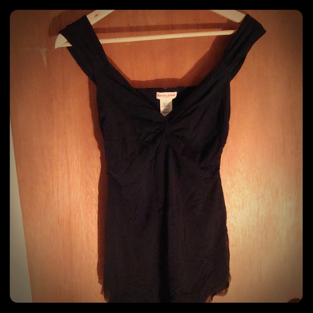 Black tank top
